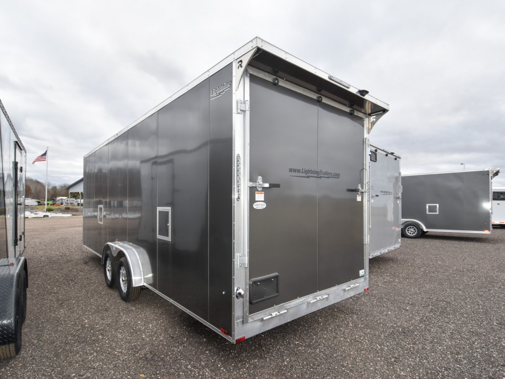 7.5'x27' (22'+5' V) Snowmobile/UTV Enclosed Trailer Gallery Photo 4