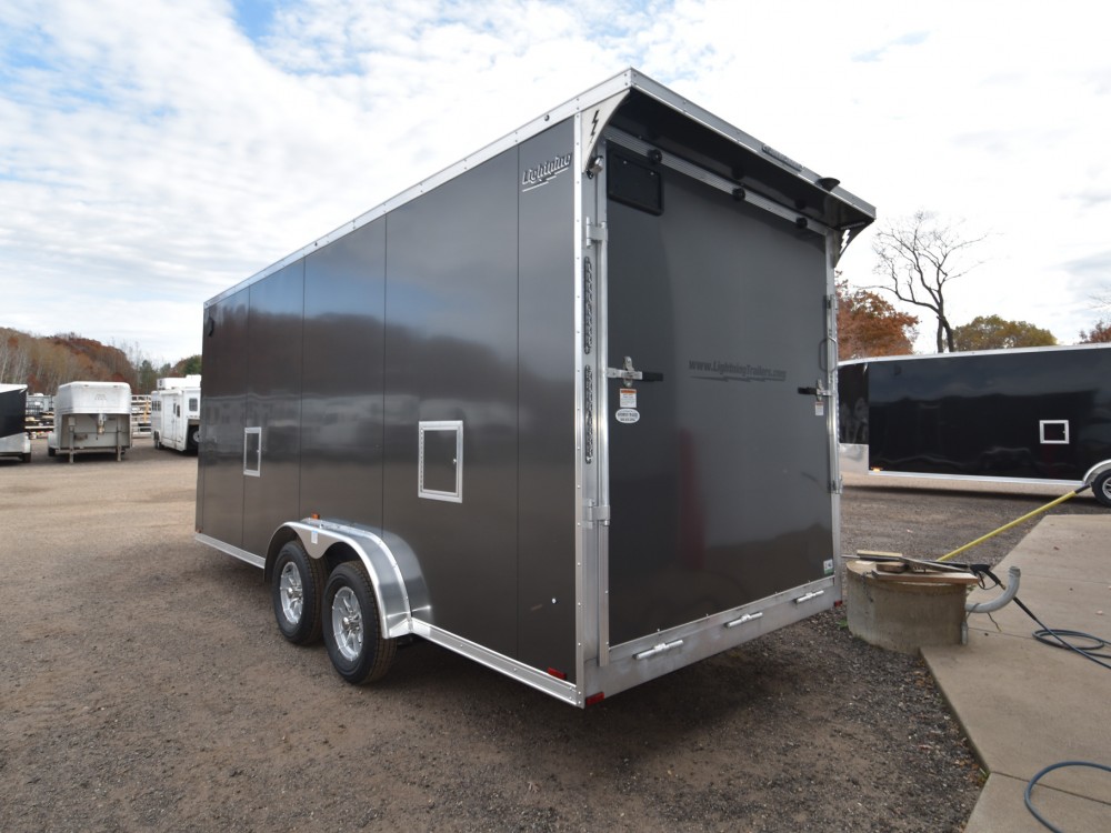 7.5'x23' (18'+5' V) Snowmobile/UTV Enclosed Trailer Gallery Photo 2