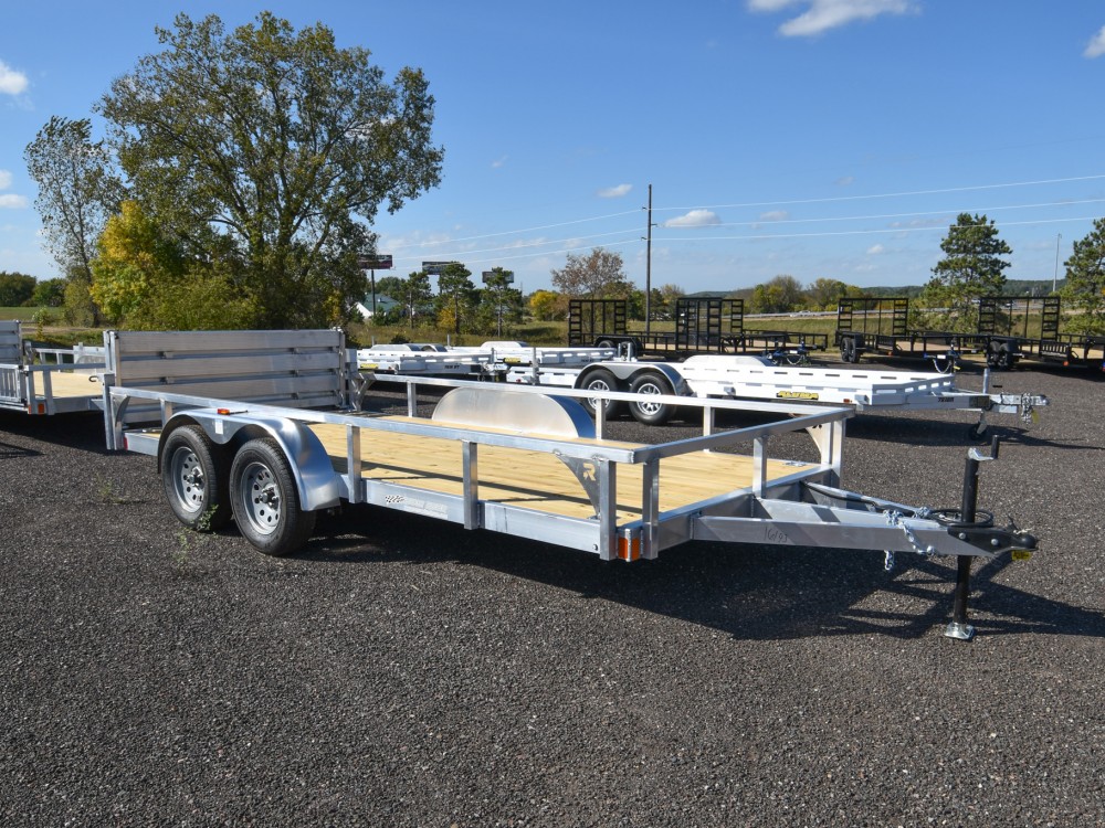 82"x16' w/HD Package & Bi-Fold Ramp Aluminum Utility Trailer Gallery Photo 1