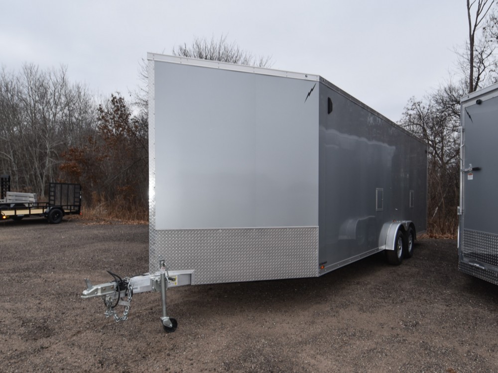 7.5'x27' (22'+5' V) Snowmobile/UTV Enclosed Trailer Gallery Photo 2