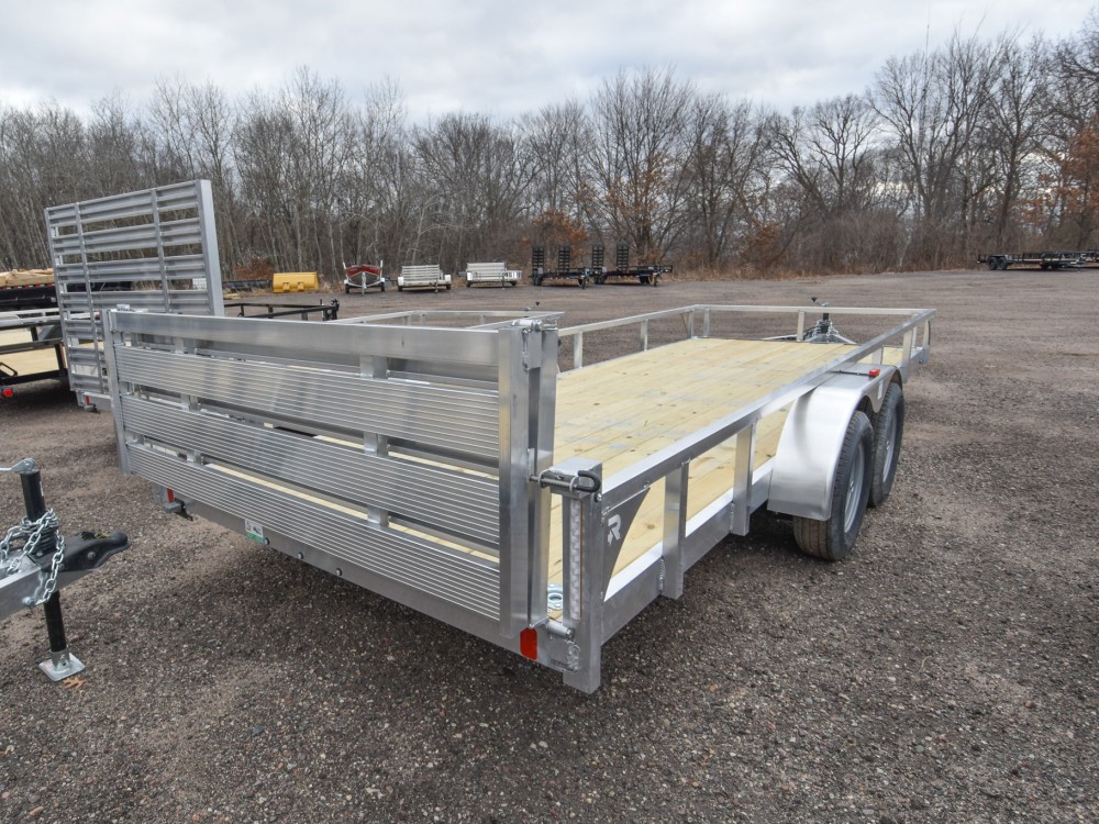 82"x20' w/HD Package & Bi-Fold Ramp Aluminum Utility Trailer Gallery Photo 2