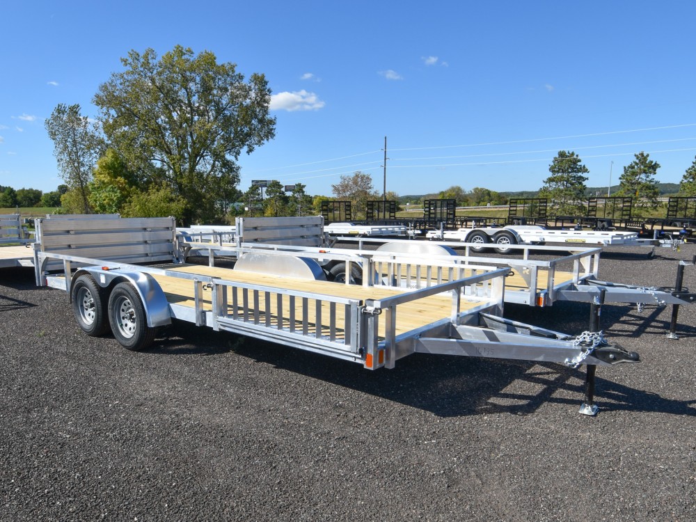 82"x20' w/HD Package & Bi-Fold Ramp Aluminum ATV/Utility Trailer Gallery Photo 1