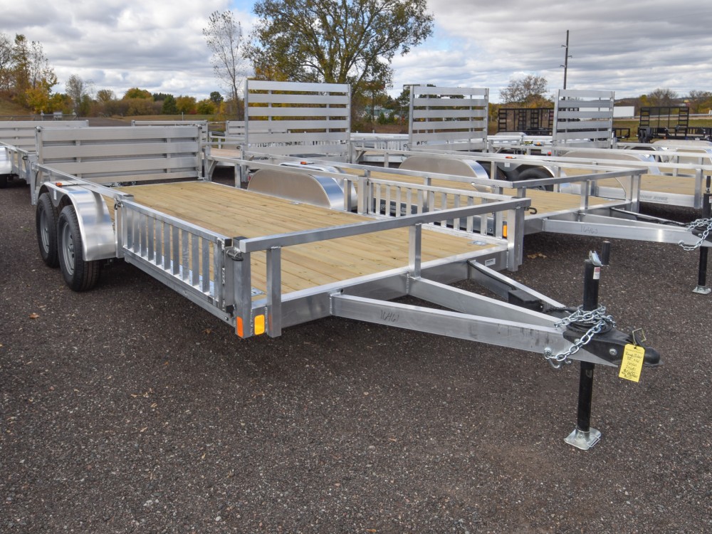 82"x16' w/HD Package, SRR & Bi-Fold Ramp Aluminum ATV/Utility Trailer Gallery Photo 1