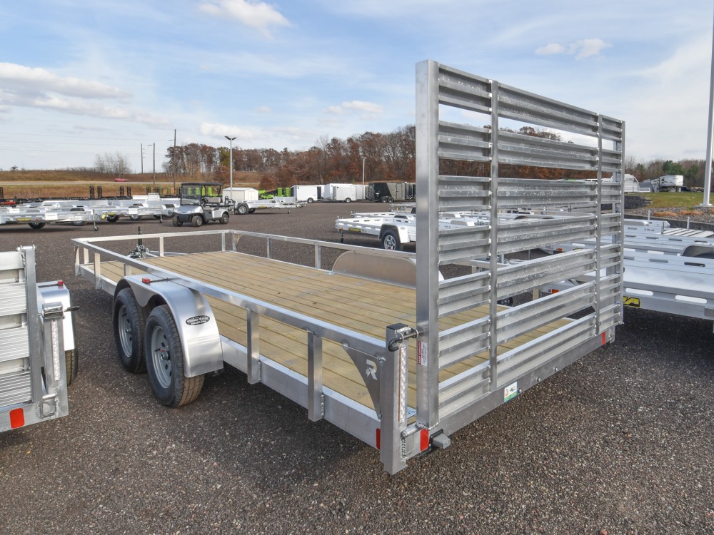 82"x12' Aluminum Utility Trailer w/HD Package & Bi-Fold Ramp Gate Gallery Photo 2