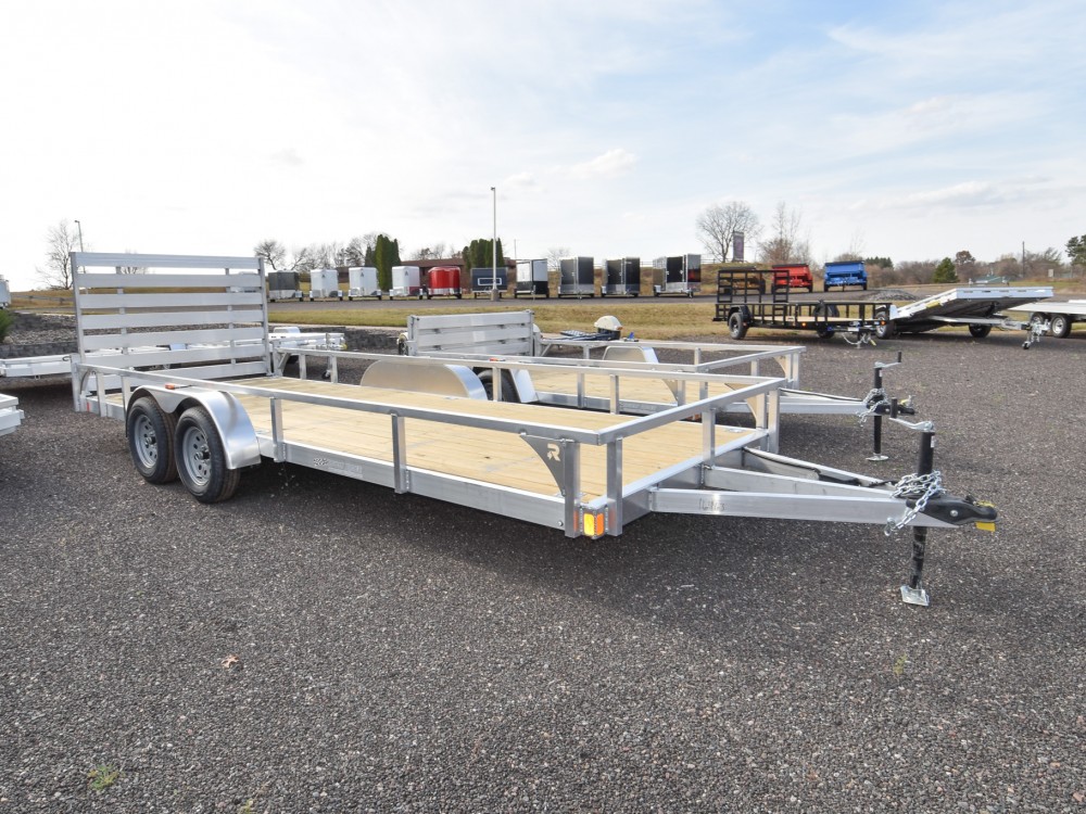 82"x12' Aluminum Utility Trailer w/HD Package & Bi-Fold Ramp Gate Gallery Photo 1