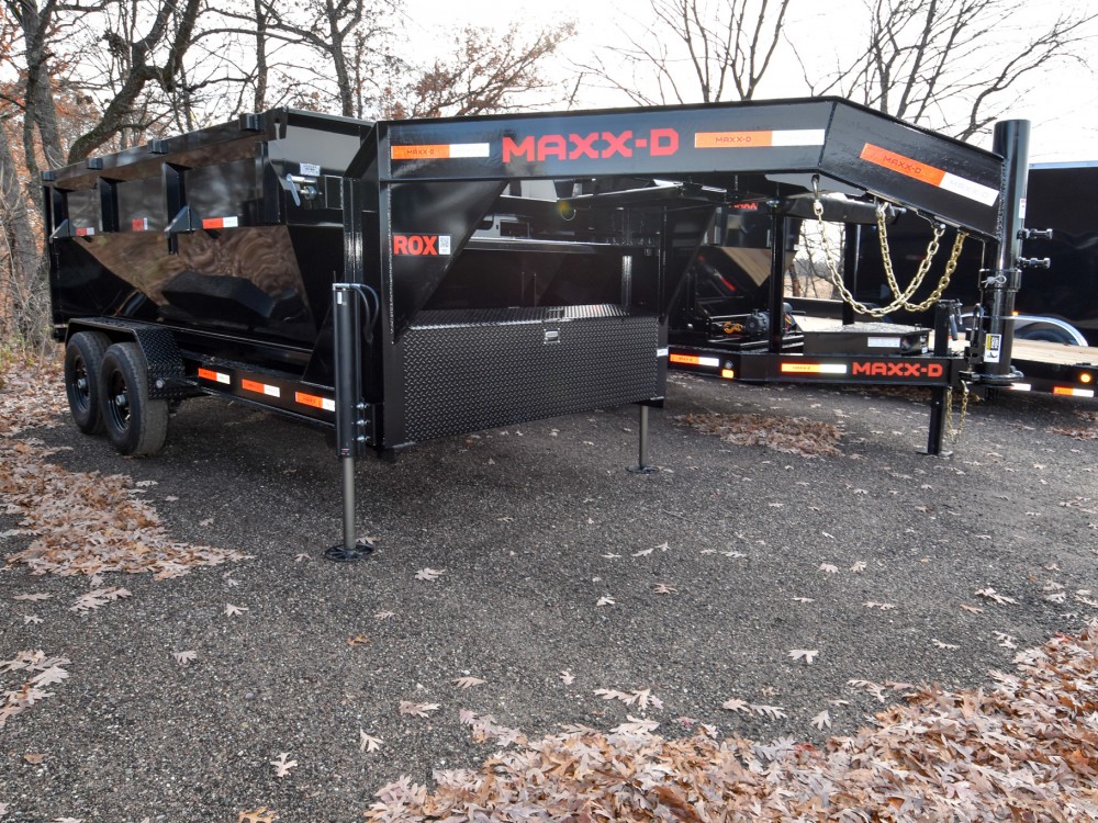 ROX 83"x14' w/4' Bin Gooseneck Roll-Off Trailer Gallery Photo 1