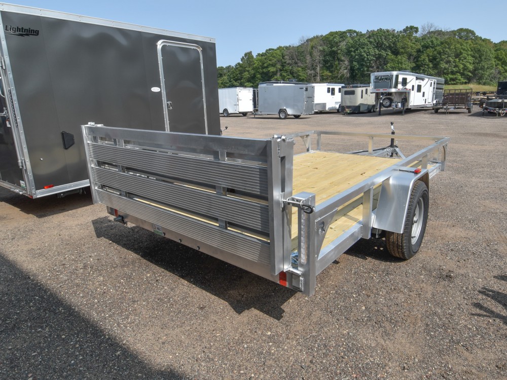 82"x12' Aluminum Utility Trailer w/HD Package & Bi-Fold Ramp Gate Gallery Photo 2