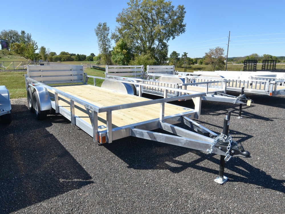 82"x18' w/HD Package & Bi-Fold Ramp Aluminum Utility Trailer Gallery Photo 1