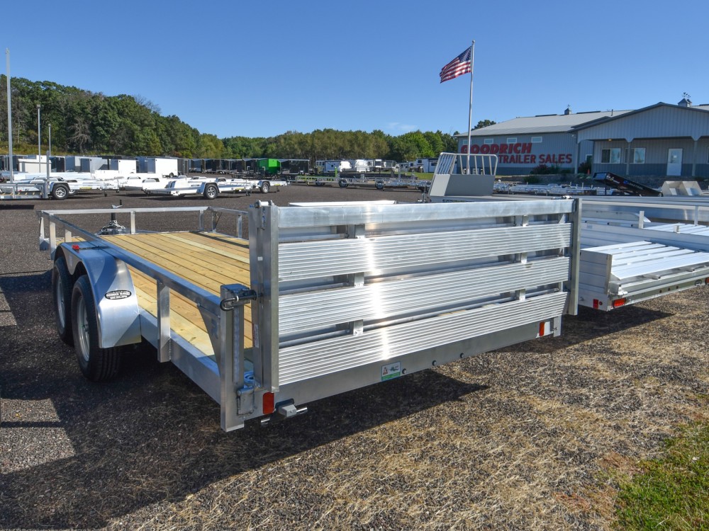 82"x18' w/HD Package & Bi-Fold Ramp Aluminum Utility Trailer Gallery Photo 2