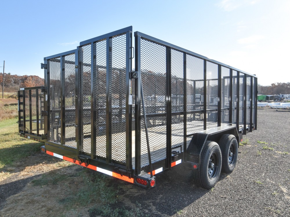 83"x18' w/ 5' Mesh Sides Utility/Equipment Trailer Gallery Photo 2