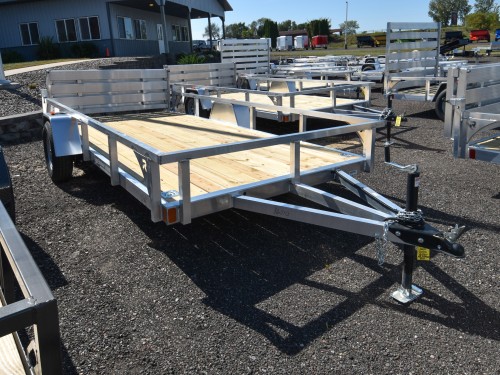 6.5'x14' SA w/HD Package & Bi-Fold Ramp Utility Trailer Photo