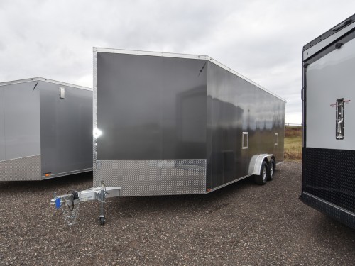 7.5'x27' (22'+5' V) Snowmobile/UTV Enclosed Trailer Preview Photo 2