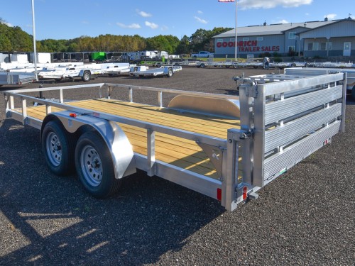 82"x16' w/HD Package & Bi-Fold Ramp Aluminum Utility Trailer Preview Photo 2