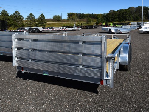 82"x20' w/HD Package & Bi-Fold Ramp Aluminum ATV/Utility Trailer Preview Photo 2