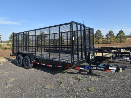 83"x18' w/ 5' Mesh Sides Utility/Equipment Trailer Photo