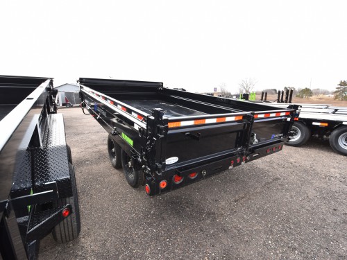 96"x16' w/18" Fold-Down Sides Dump Trailer Preview Photo 2