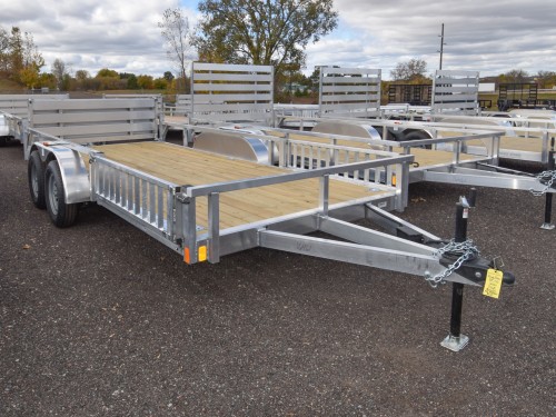 82"x16' w/HD Package, SRR & Bi-Fold Ramp Aluminum ATV/Utility Trailer Preview Photo 1