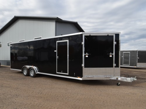 7.5'x29' (24'+5' V) Snowmobile/UTV Enclosed Trailer Photo