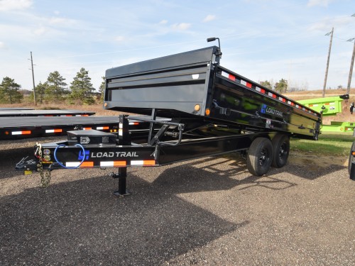 96"x16' w/18" Fold-Down Sides Dump Trailer Photo