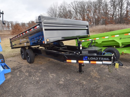 96"x16' w/18" Fold-Down Sides Dump Trailer Photo