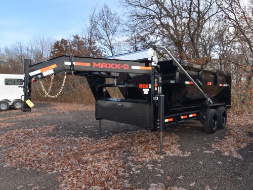 ROX 83"x14' w/4' Bin Gooseneck Roll-Off Trailer Photo