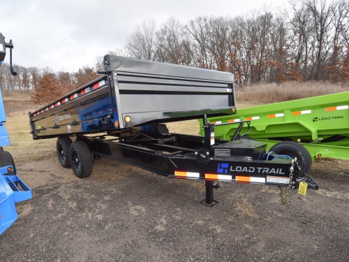 96"x14' w/18" Fold-Down Sides Dump Trailer Photo