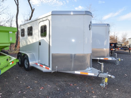 Rustler 2 Horse Slant Combo Horse Trailer Photo