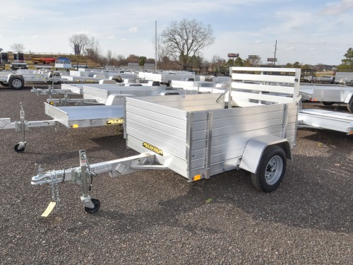 486 Aluminum Utility Trailer w/24" Solid Sides Photo