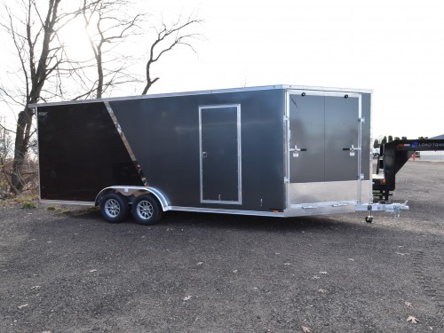 7.5'x25' (20'+5' V) Snowmobile/UTV Enclosed Trailer Photo