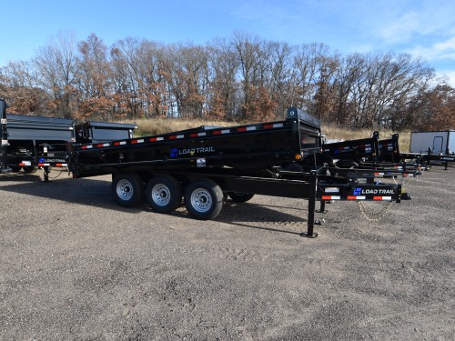 96"x16' w/18" Fold-Down Side 21K Dump Trailer Photo