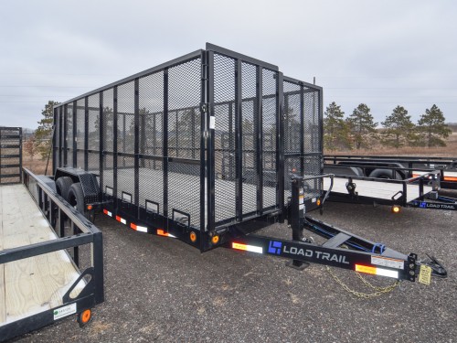 83"x18' w/ 5' Mesh Sides Utility/Equipment Trailer Photo