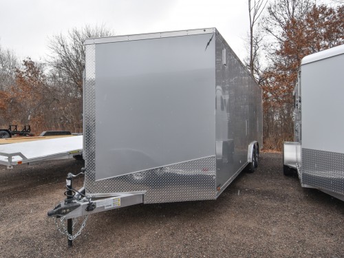 8.5'x28' (24'+4' V) Snowmobile/UTV Enclosed Trailer Preview Photo 2