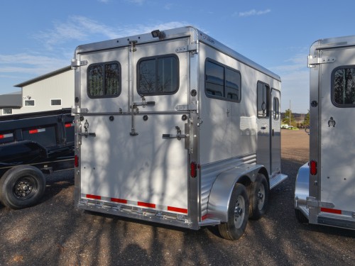 Julite 2 Horse Straight Load Horse Trailer Walk Thru w/Mangers Preview Photo 2