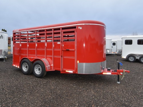 500 ES 6'8"X16' Stock Trailer Photo