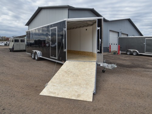 7.5'x29' (24'+5' V) Snowmobile/UTV Enclosed Trailer Preview Photo 2