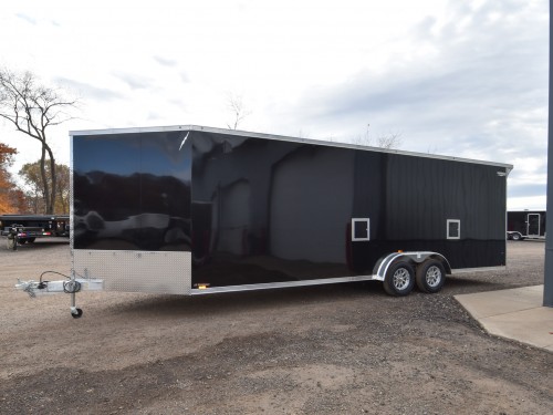 7.5'x29' (24'+5' V) Snowmobile/UTV Enclosed Trailer Preview Photo 5