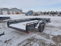 77"x12' Utility Trailer w/Solid Sides & No Ramp Photo Thumbnail 2