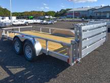 82"x16' w/HD Package & Bi-Fold Ramp Aluminum Utility Trailer Photo Thumbnail 2