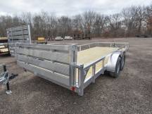 82"x20' w/HD Package & Bi-Fold Ramp Aluminum Utility Trailer Photo Thumbnail 2