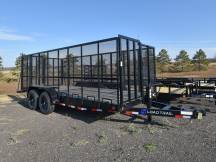 83"x18' w/ 5' Mesh Sides Utility/Equipment Trailer Photo Thumbnail 1