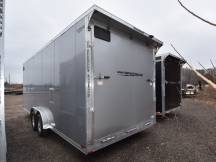 7.5'x27' (22'+5' V) Snowmobile/UTV Enclosed Trailer Photo Thumbnail 3