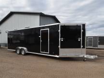 7.5'x29' (24'+5' V) Snowmobile/UTV Enclosed Trailer Photo Thumbnail 1