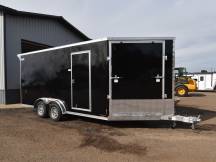 7.5'x21' (16'+5' V) Snowmobile/UTV Enclosed Trailer Photo Thumbnail 1