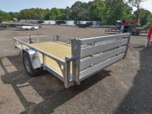 82"x12' Aluminum Utility Trailer w/HD Package & Bi-Fold Ramp Gate Photo Thumbnail 3