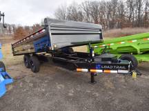 96"x16' w/18" Fold-Down Sides Dump Trailer Photo Thumbnail 1