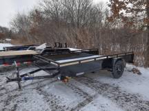 77"x12' Utility Trailer w/Solid Sides & No Ramp Photo Thumbnail 1