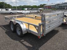 82"x14' w/HD Package & Bi-Fold Ramp Aluminum ATV/Utility Trailer Photo Thumbnail 2