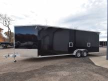 7.5'x29' (24'+5' V) Snowmobile/UTV Enclosed Trailer Photo Thumbnail 5