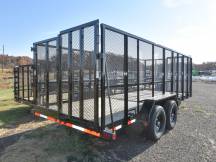 83"x18' w/ 5' Mesh Sides Utility/Equipment Trailer Photo Thumbnail 2